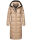Navahoo Isalie Damen lange Winter Steppjacke Wintermantel B871 B872 Taupe-Gr.XS