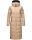 Navahoo Isalie Damen lange Winter Steppjacke Wintermantel B871 B872 Taupe-Gr.XS