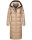 Navahoo Isalie Damen lange Winter Steppjacke Wintermantel B871 B872 Taupe-Gr.L