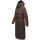 Navahoo Isalie Damen lange Winter Steppjacke Wintermantel B871 B872 Schoko-Gr.M