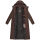 Navahoo Isalie Damen lange Winter Steppjacke Wintermantel B871 B872 Schoko-Gr.M