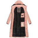 Navahoo Isalie Damen lange Winter Steppjacke Wintermantel B871 B872 Rosa-Gr.M