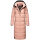 Navahoo Isalie Damen lange Winter Steppjacke Wintermantel B871 B872 Rosa-Gr.L