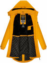 Marikoo Kamil warme Damen Winter Jacke lang mit Kapuze B807 Gelb Größe XS - Gr. 34