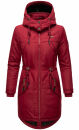 Marikoo Kamil warme Damen Winter Jacke lang mit Kapuze B807 Bordeaux Größe XS - Gr. 34