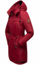 Marikoo Kamil warme Damen Winter Jacke lang mit Kapuze B807 Bordeaux Größe XS - Gr. 34