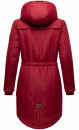 Marikoo Kamil warme Damen Winter Jacke lang mit Kapuze B807 Bordeaux Größe XS - Gr. 34