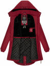 Marikoo Kamil warme Damen Winter Jacke lang mit Kapuze B807 Bordeaux Größe XS - Gr. 34