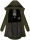 Marikoo Kamil warme Damen Winter Jacke lang mit Kapuze B807 Olive Größe XL - Gr. 42