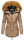 Marikoo La Viva Princess Damen Winterjacke mit Kapuze B813 Taupe Grey Größe XS - Gr. 34