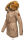 Marikoo La Viva Princess Damen Winterjacke mit Kapuze B813 Taupe Grey Größe S - Gr. 36