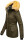 Navahoo warme Damen Winter Jacke mit Kunstfell B392 Olive Größe M - Gr. 38