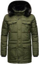 Navahoo Luaan Herren Winterjacke Parka mit Kapuze B849 Olive-Gr.M