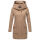 Marikoo Maikoo Damen Mantel mit Kapuze Trenchcoat Jacke B819 Taupe Grey Größe XS - Gr. 34