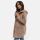 Marikoo Maikoo Damen Mantel mit Kapuze Trenchcoat Jacke B819 Taupe Grey Größe XL - Gr. 42