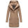 Marikoo Maikoo Damen Mantel mit Kapuze Trenchcoat Jacke B819 Taupe Grey Größe XL - Gr. 42