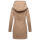 Marikoo Maikoo Damen Mantel mit Kapuze Trenchcoat Jacke B819 Taupe Grey Größe XL - Gr. 42