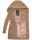 Marikoo Maikoo Damen Mantel mit Kapuze Trenchcoat Jacke B819 Taupe Grey Größe XXL - Gr. 44