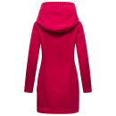 Marikoo Maikoo Damen Mantel mit Kapuze Trenchcoat Jacke B819 Fuchsia Größe M - Gr. 38