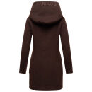 Marikoo Maikoo Damen Mantel mit Kapuze Trenchcoat Jacke B819 Choco Größe S - Gr. 36