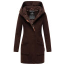 Marikoo Maikoo Damen Mantel mit Kapuze Trenchcoat Jacke...