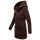 Marikoo Maikoo Damen Mantel mit Kapuze Trenchcoat Jacke B819 Choco Größe S - Gr. 36