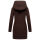 Marikoo Maikoo Damen Mantel mit Kapuze Trenchcoat Jacke B819 Choco Größe S - Gr. 36