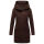 Marikoo Maikoo Damen Mantel mit Kapuze Trenchcoat Jacke B819 Choco Größe S - Gr. 36