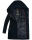 Marikoo Maikoo Damen Mantel mit Kapuze Trenchcoat Jacke B819 Dark Navy Größe M - Gr. 38