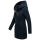 Marikoo Maikoo Damen Mantel mit Kapuze Trenchcoat Jacke B819 Dark Navy Größe L - Gr. 40