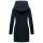 Marikoo Maikoo Damen Mantel mit Kapuze Trenchcoat Jacke B819 Dark Navy Größe L - Gr. 40