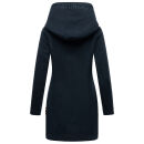 Marikoo Maikoo Damen Mantel mit Kapuze Trenchcoat Jacke B819 Dark Navy Größe XL - Gr. 42