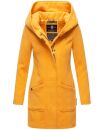 Marikoo Maikoo Damen Mantel mit Kapuze Trenchcoat Jacke B819 Gelb Größe S - Gr. 36