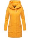 Marikoo Maikoo Damen Mantel mit Kapuze Trenchcoat Jacke B819 Gelb Größe S - Gr. 36