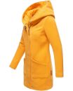 Marikoo Maikoo Damen Mantel mit Kapuze Trenchcoat Jacke B819 Gelb Größe S - Gr. 36