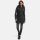 Marikoo Maikoo Damen Mantel mit Kapuze Trenchcoat Jacke B819 Anthrazit Melange Größe XS - Gr. 34