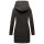 Marikoo Maikoo Damen Mantel mit Kapuze Trenchcoat Jacke B819 Anthrazit Melange Größe S - Gr. 36