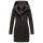 Marikoo Maikoo Damen Mantel mit Kapuze Trenchcoat Jacke B819 Anthrazit Melange Größe M - Gr. 38