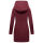 Marikoo Maikoo Damen Mantel mit Kapuze Trenchcoat Jacke B819 Bordeaux Melange Größe M - Gr. 38