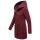 Marikoo Maikoo Damen Mantel mit Kapuze Trenchcoat Jacke B819 Bordeaux Melange Größe L - Gr. 40