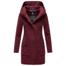 Marikoo Maikoo Damen Mantel mit Kapuze Trenchcoat Jacke...