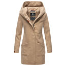 Marikoo Maikoo Damen Mantel mit Kapuze Trenchcoat Jacke...