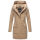Marikoo Maikoo Damen Mantel mit Kapuze Trenchcoat Jacke B819 Taupe Melange Größe M - Gr. 38