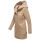 Marikoo Maikoo Damen Mantel mit Kapuze Trenchcoat Jacke B819 Taupe Melange Größe L - Gr. 40