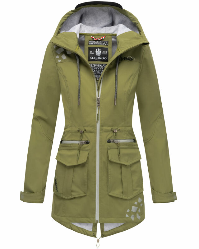 Marikoo Ulissaa Damen Softshell Jacke B875 Olive Größe XS - Gr. 34