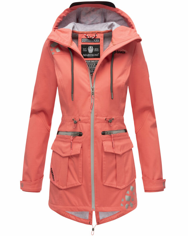 Marikoo Ulissaa Damen Softshell Jacke B875 Rose Coral Größe M - Gr. 38