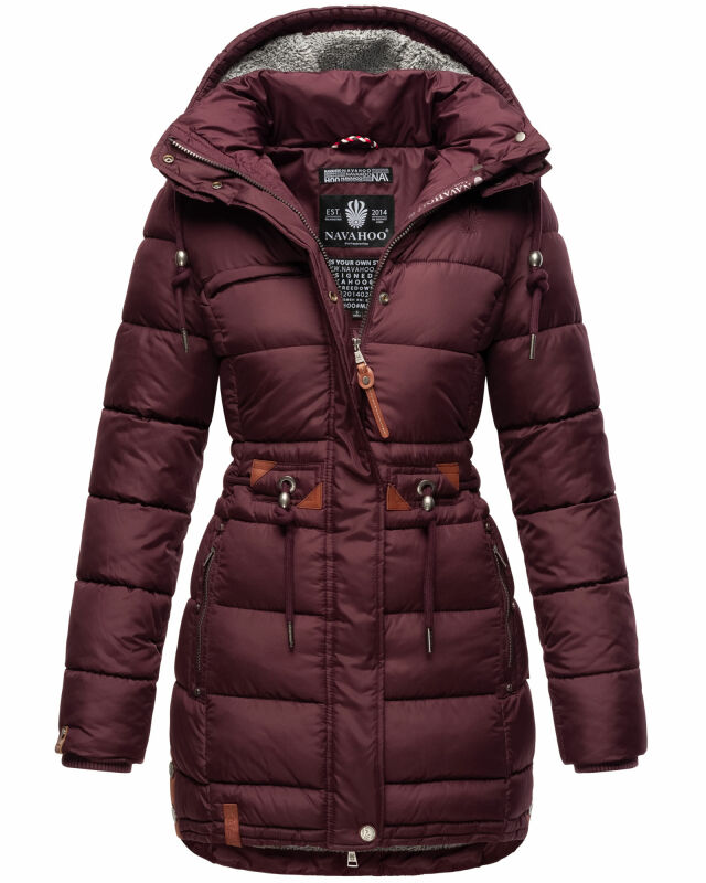 Navahoo Daliee Damen Winter Steppjacke B876 Weinrot Größe S - Gr. 36