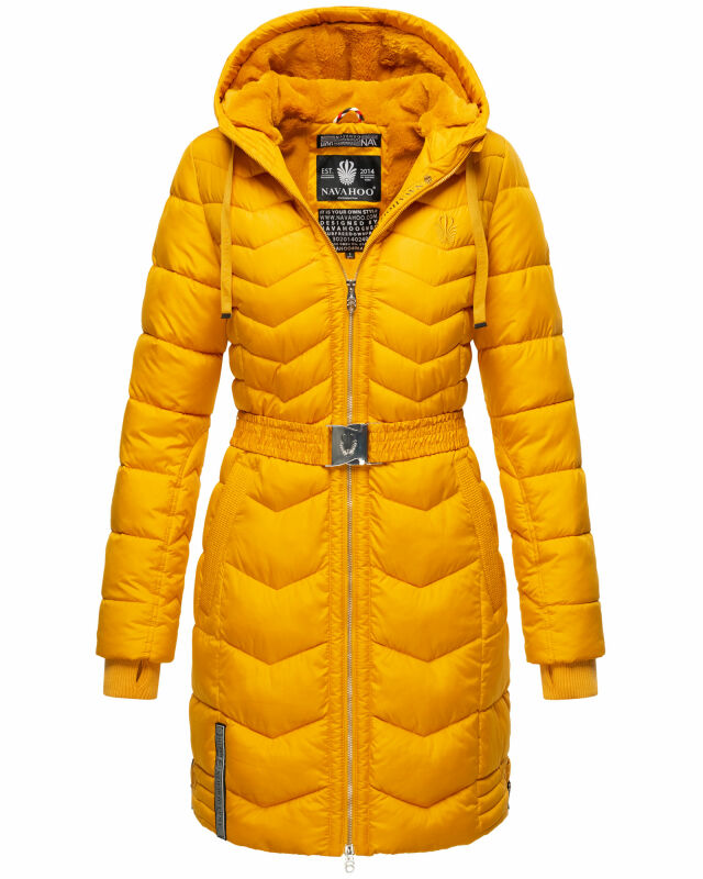 Navahoo Alpenveilchen Damen Winter Steppjacke B877 Gelb Größe L - Gr. 40