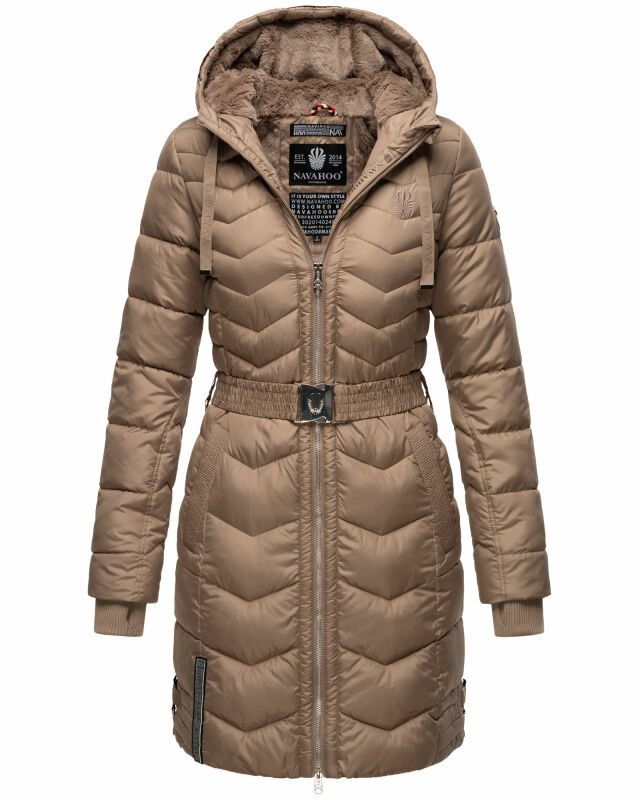 Navahoo Alpenveilchen Damen Winter Steppjacke B877 Taupe Größe XL - Gr. 42