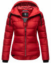 Navahoo Renesmee Damen Winter Steppjacke mit Kapuze B878 Rot-Gr.S